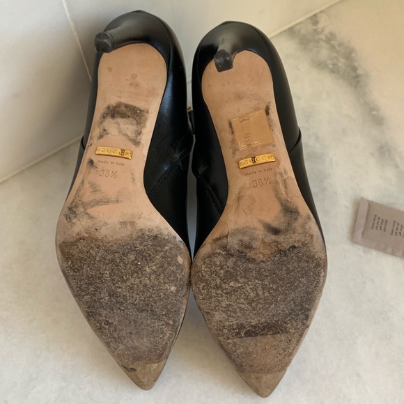 Gucci  Leather Bootie approx 3 1/4 in. heel. - Picture 8 of 8